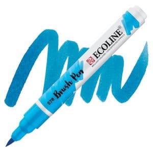 Brush Pen Ecoline - Azul Celeste 578 - TALENS