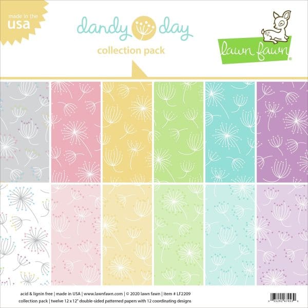 Dandy Day 12fls 12''x12'' Collection Pack - LAWN FAWN