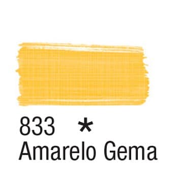 Tinta Tecido 37ml Amarelo Gema 833 - ACRILEX