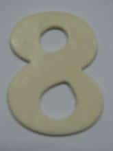 Número Madeira "8" (4cm)