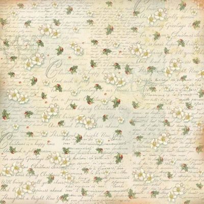 Stamperia Rice Paper 50x50 - Napkin Writing and Butcher's Broom