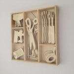 Wooden Ornament Box - COSTURA (45pcs. - 10,5x10,5cm)