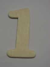 Número Madeira "1" (4cm)