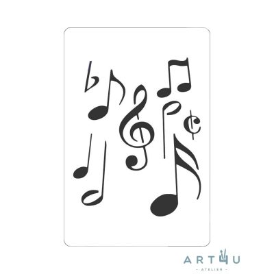 Stencil Notas de Música