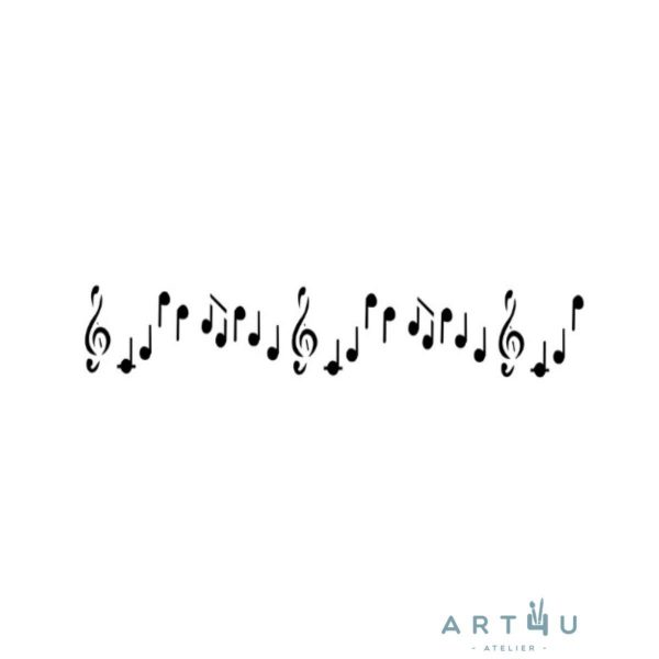 Stencil Notas Musicais
