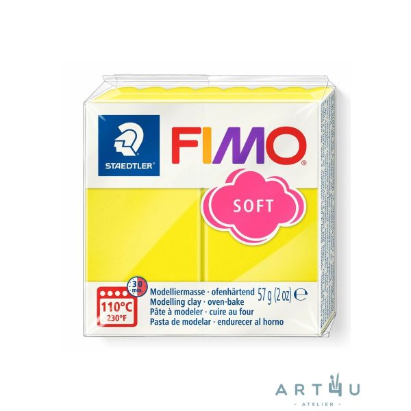 Pasta FIMO Soft 57g, Amarelo Limão