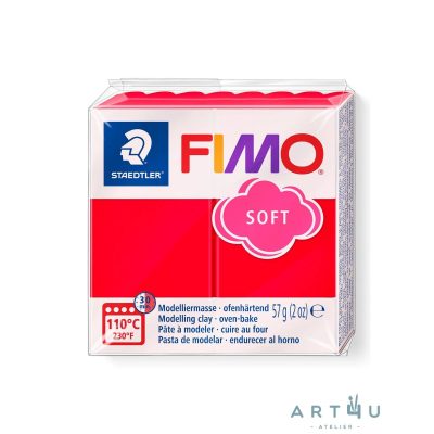Pasta FIMO Soft 57g, Vermelho Indiano