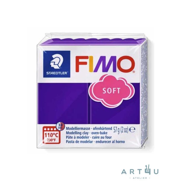 Pasta FIMO Soft 57g, Ameixa