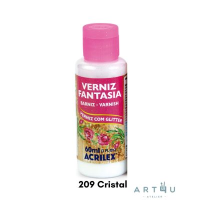 Verniz Fantasia Cristal, 60ml - Verniz com Glitter