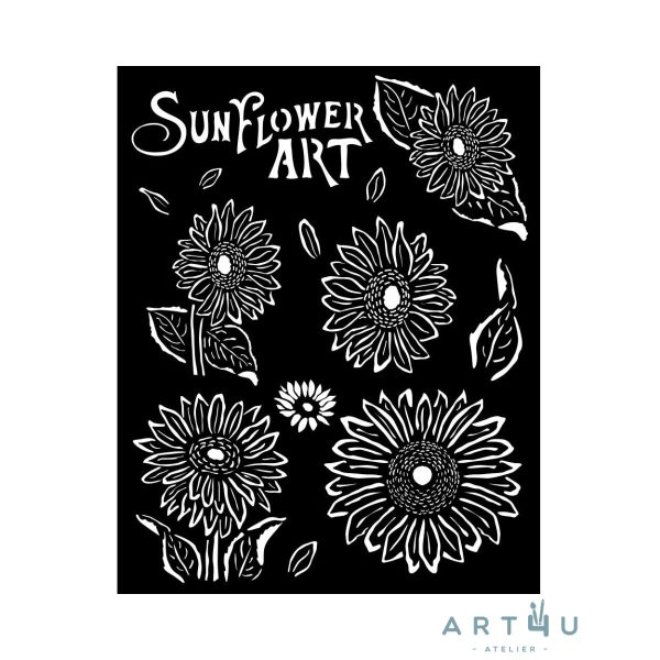 Stencil Stamperia, Sunflower Art Sunflowers