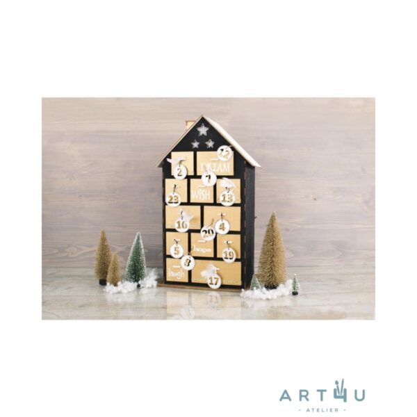 Calendário do Advento em Madeira, 185 pcs - Image 2