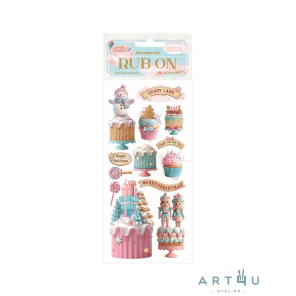 Transfer, Candy Christmas, Cakes, 10*21cm - Image 1
